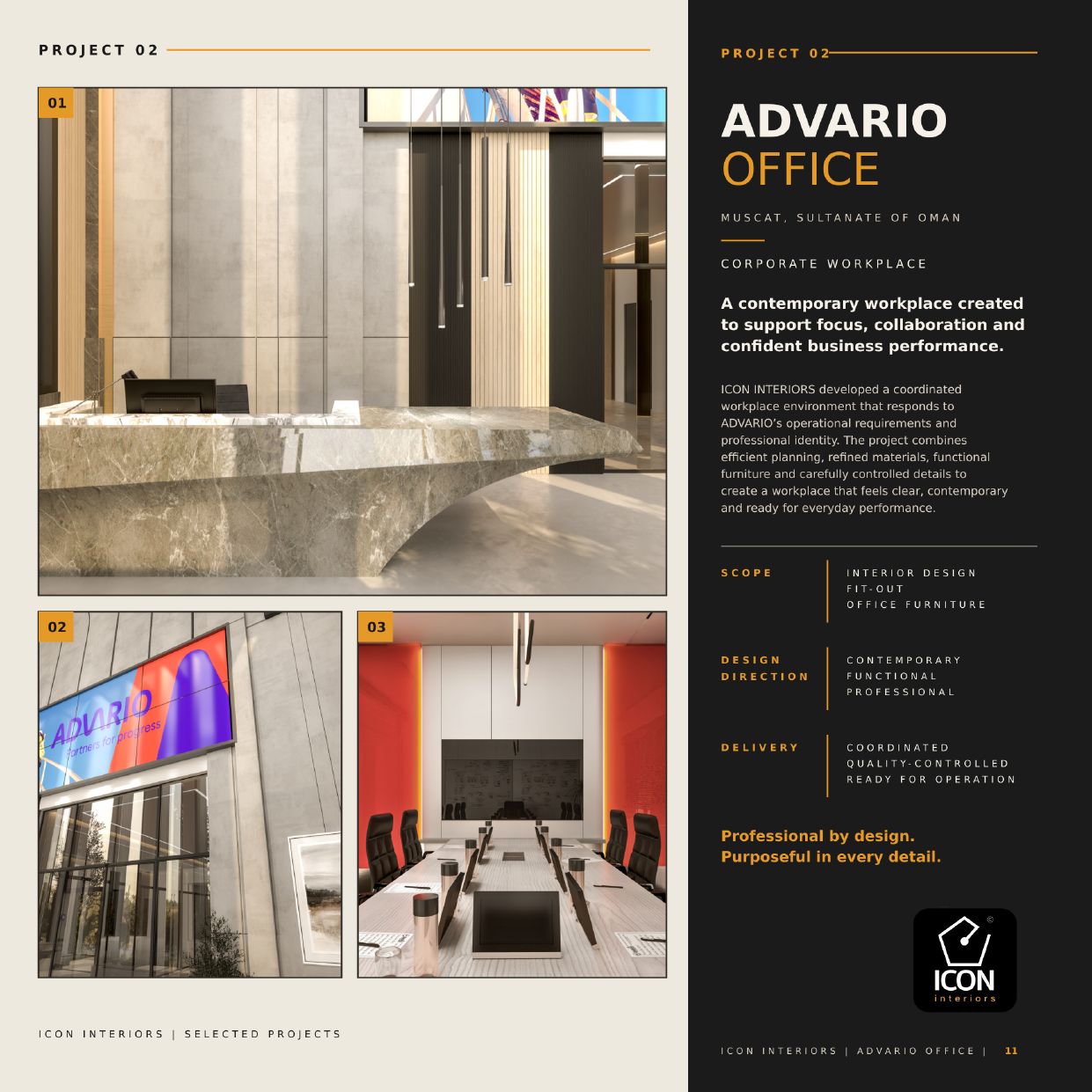 ICON Interiors corporate office portfolio, page 11 of 25